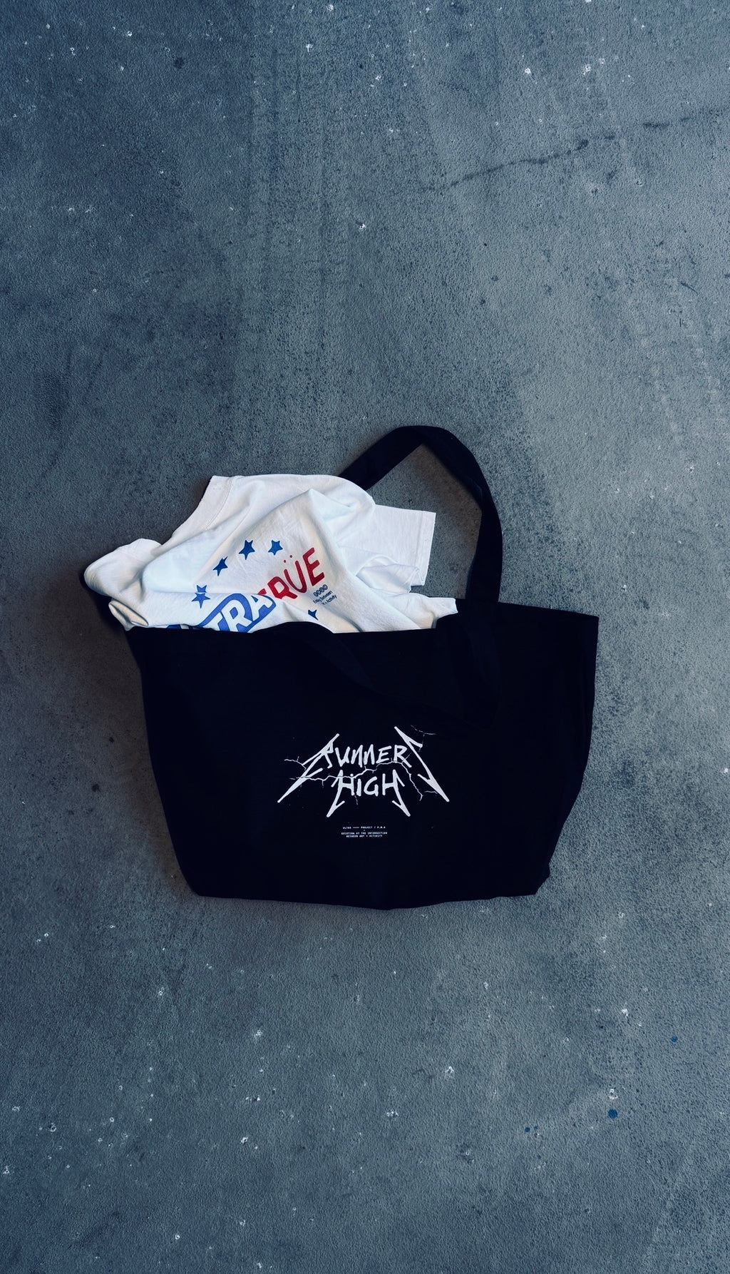 RUNNERS HIGH TOTE - CANVAS BLACK