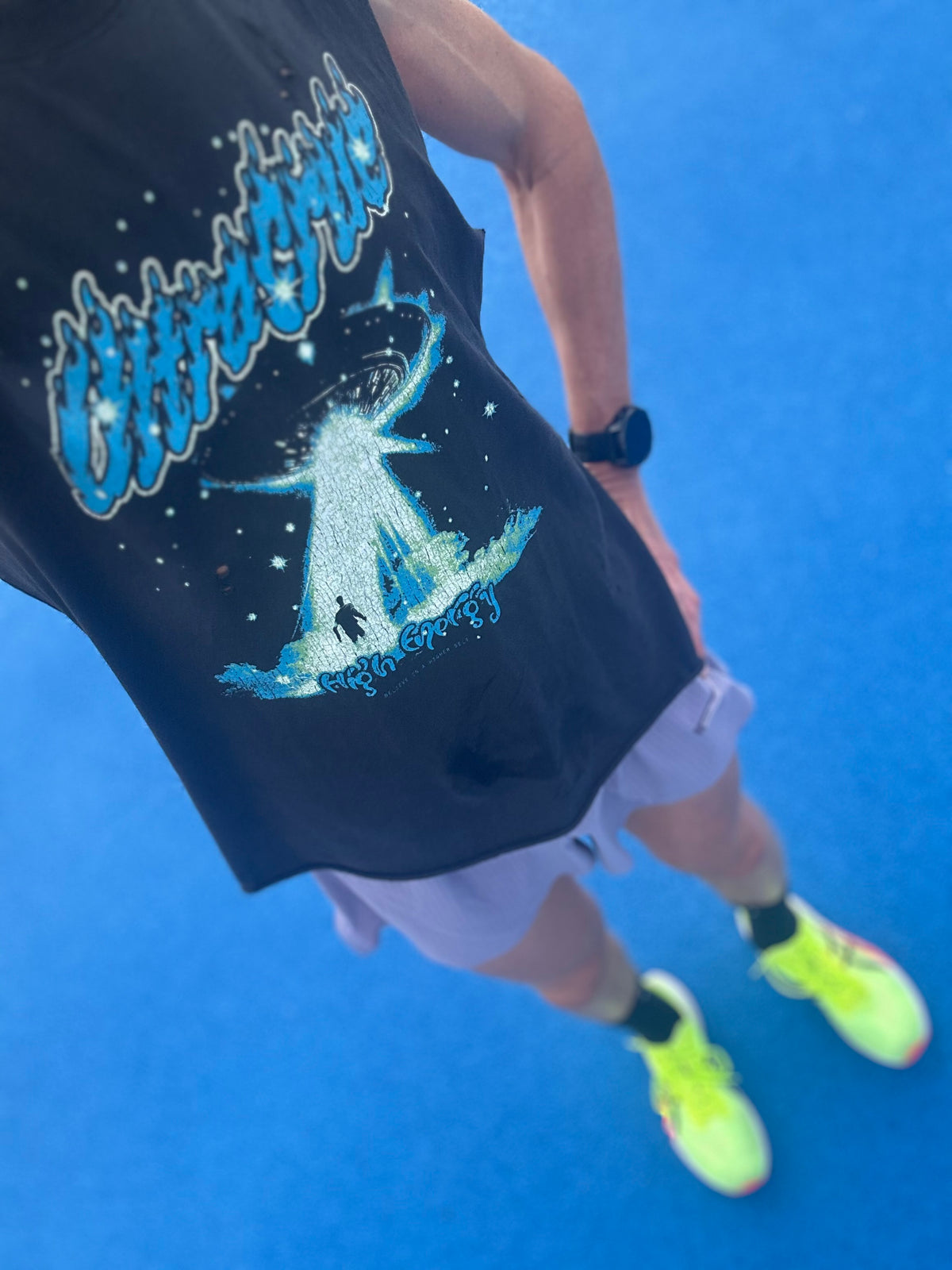 BELIEVE - AGED BLACK TEE