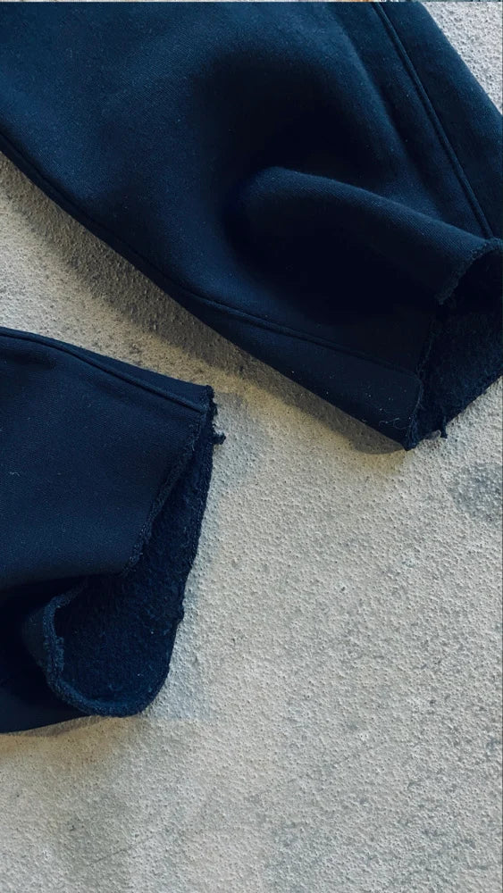 RECOVERY RAW HEM PANT - WASHED BLACK