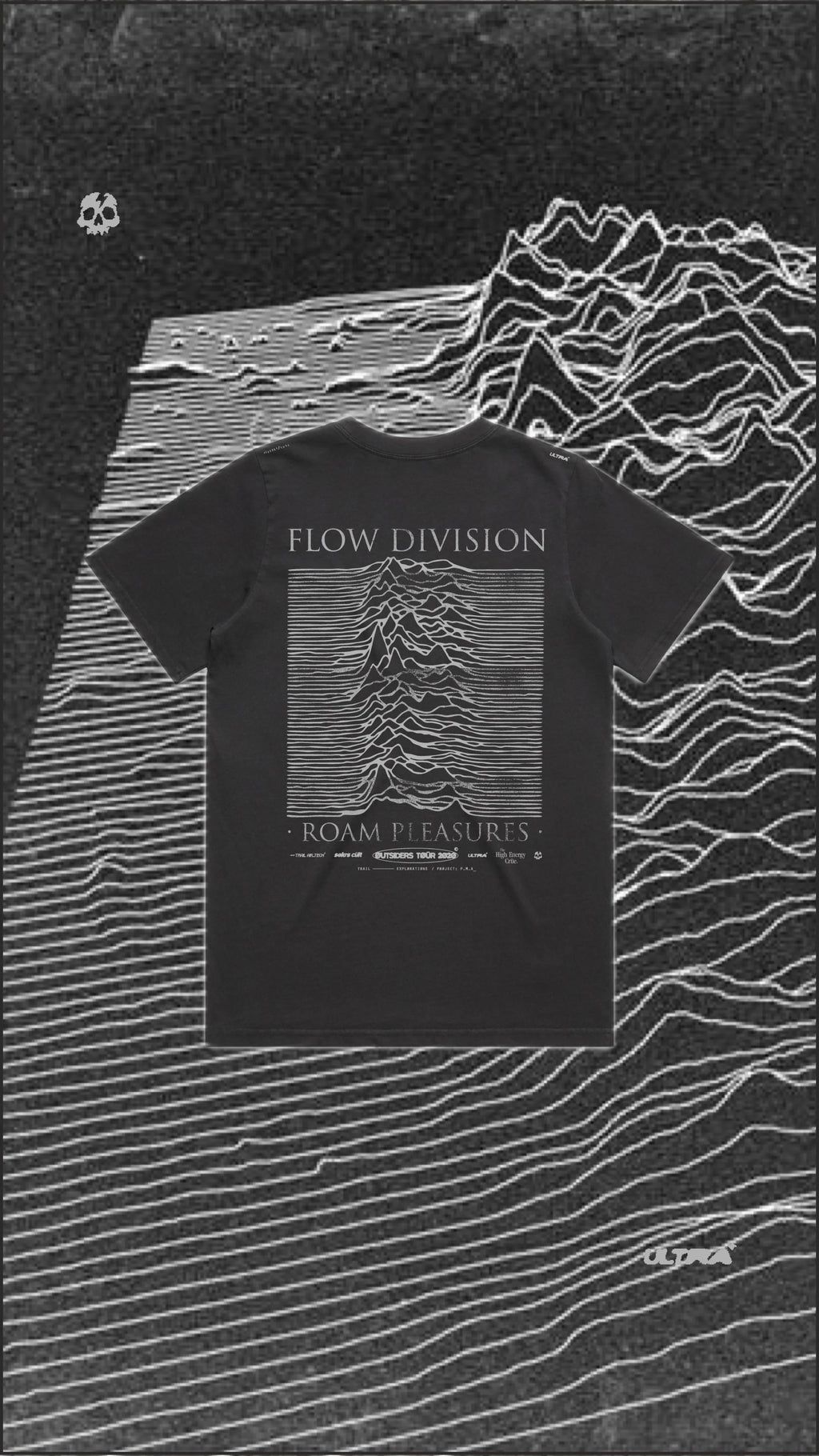 FLOW DIVISION TEE - AGED BLACK