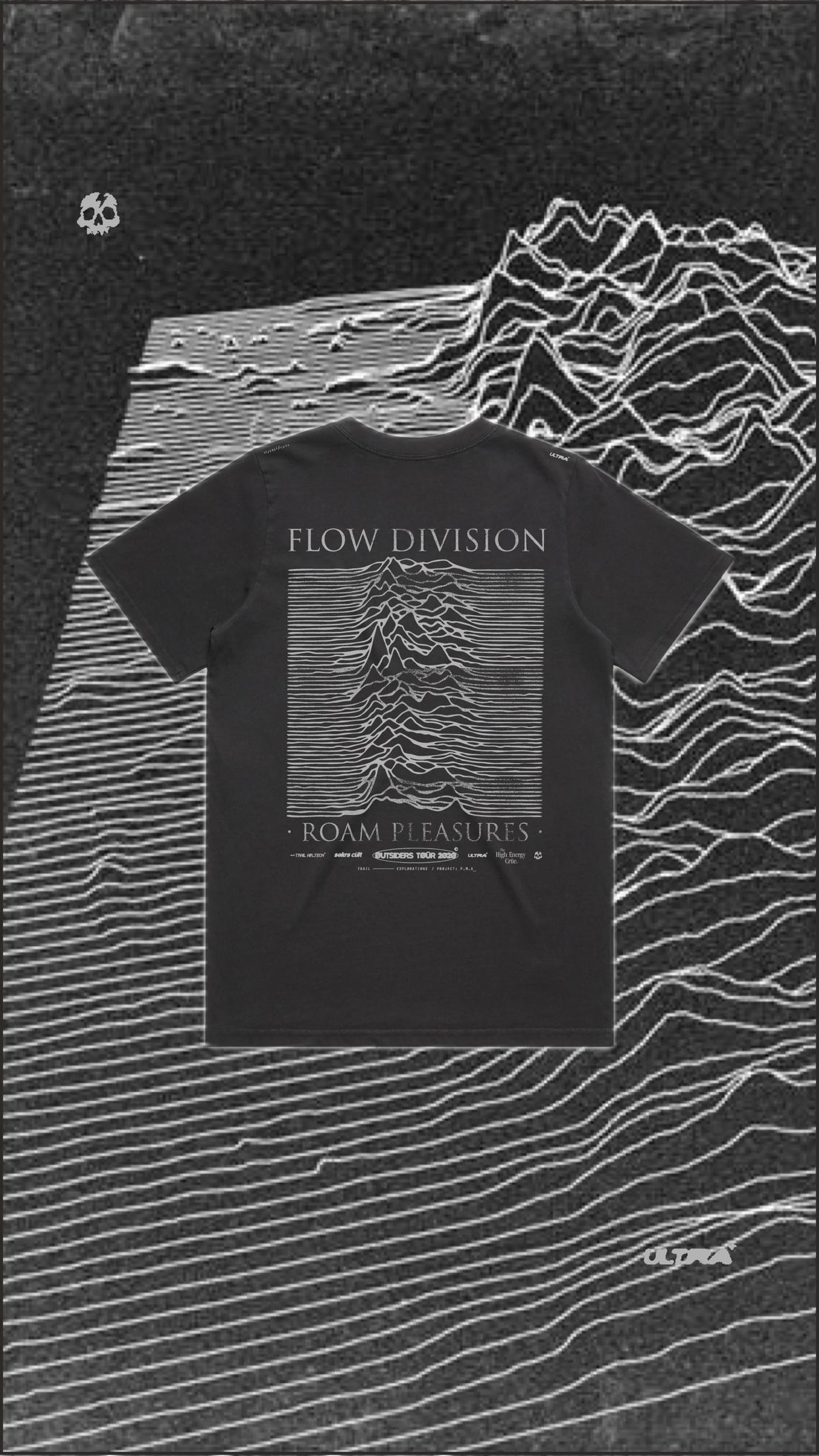 FLOW DIVISION TEE - AGED BLACK