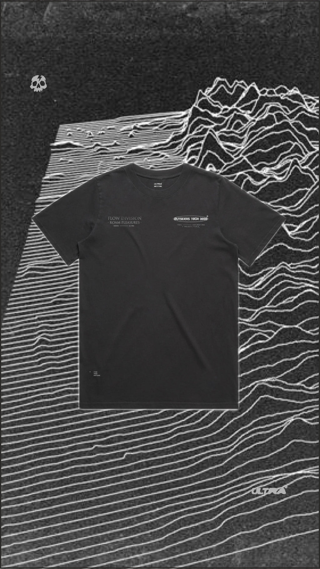 FLOW DIVISION TEE - AGED BLACK