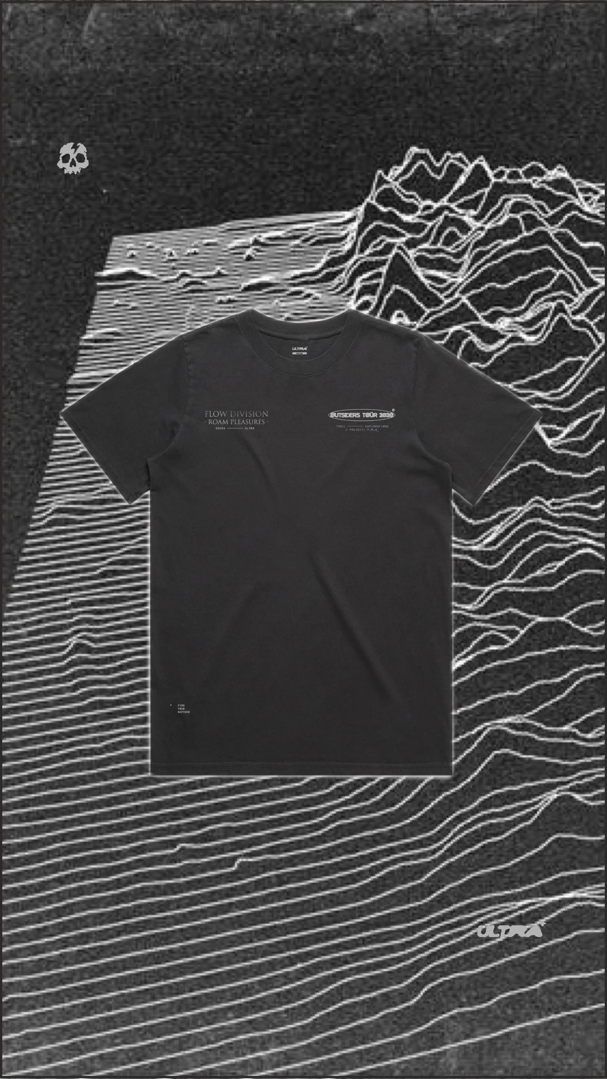 FLOW DIVISION TEE - AGED BLACK