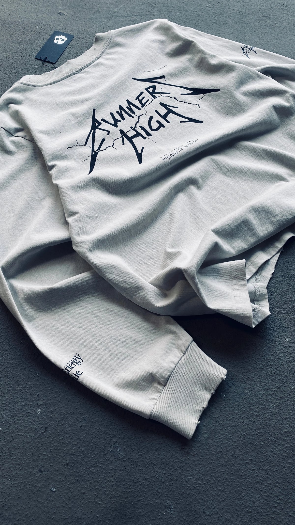 RUNNERS HIGH LONG SLEEVE TEE -  AGED BONE