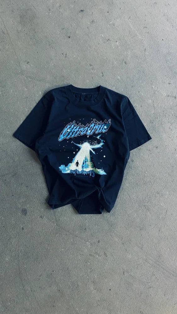 BELIEVE - AGED BLACK TEE