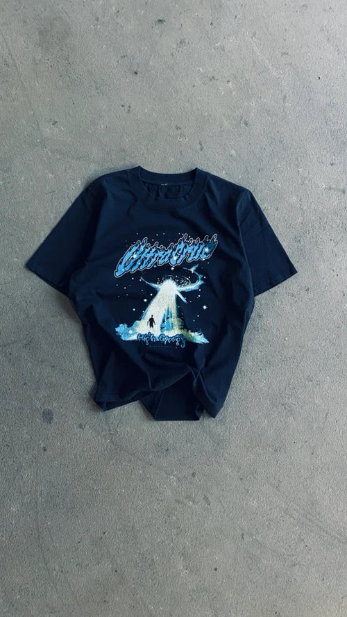 BELIEVE - AGED BLACK TEE