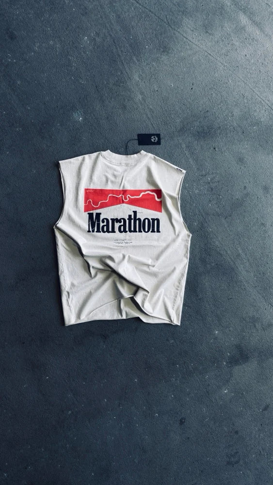 MARATHON TANK - AGED BONE