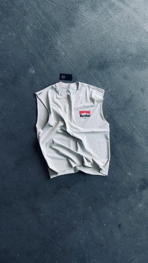 MARATHON TANK - AGED BONE