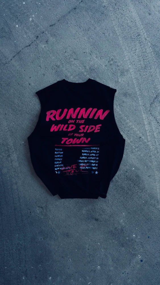MAJORS TOUR TANK - WASHED BLACK