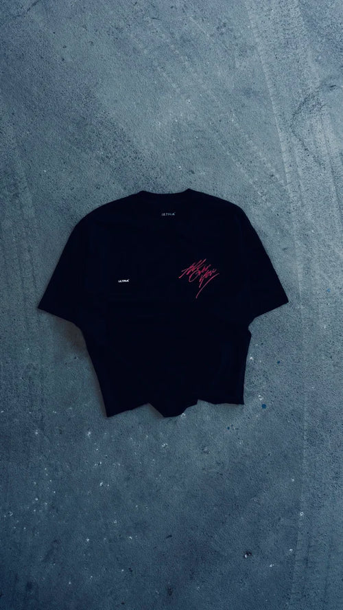 ALL OVER YOU WASHED BLACK TEE