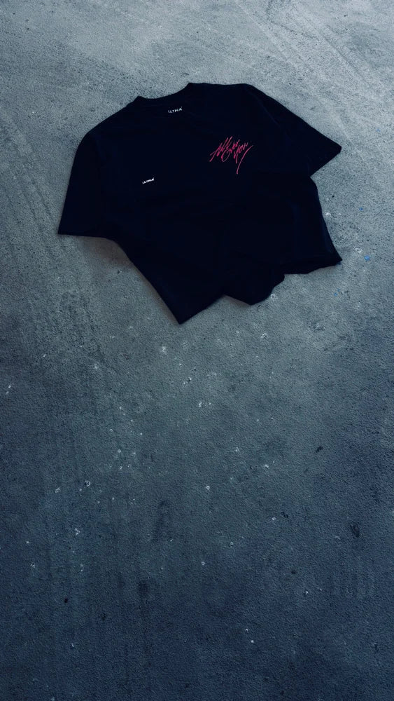 ALL OVER YOU WASHED BLACK TEE