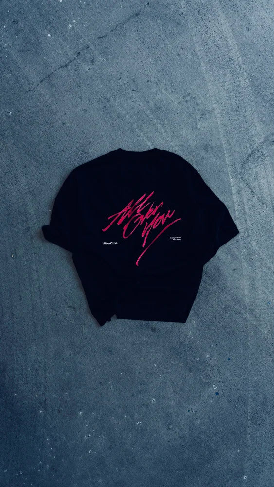 ALL OVER YOU WASHED BLACK TEE