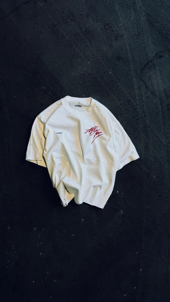 CHEETAH WASHED WHITE TEE