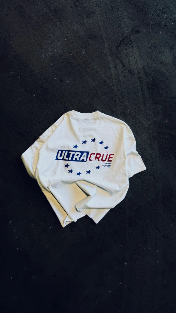 EURO CRUE WASHED WHITE TEE