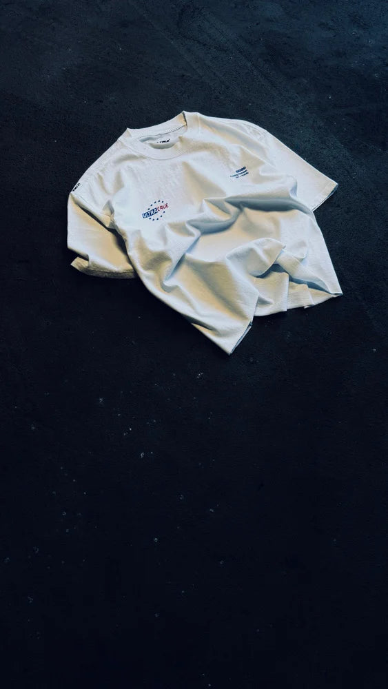 EURO CRUE WASHED WHITE TEE