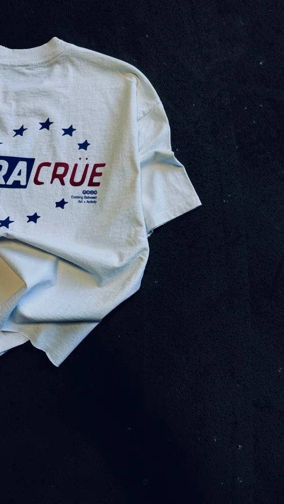 EURO CRUE WASHED WHITE TEE
