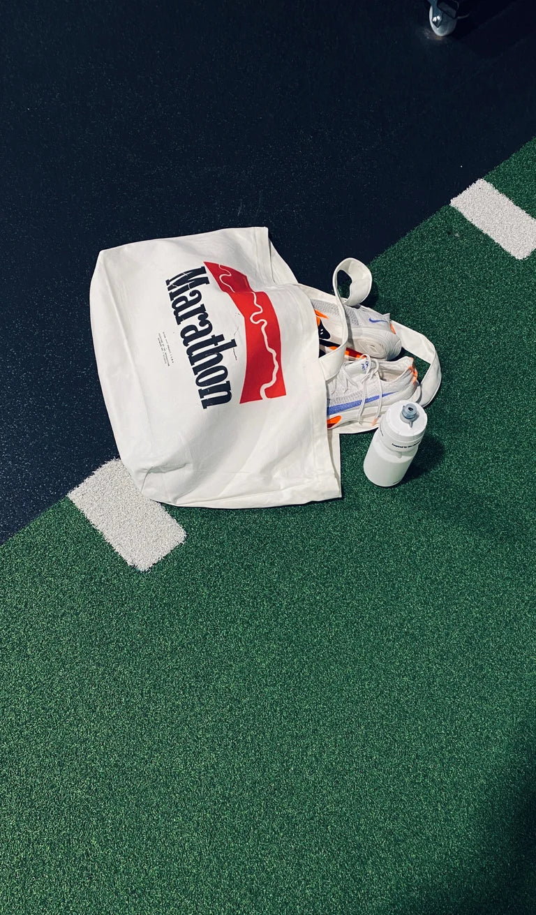 Marathon Running Tote Bag